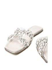Moda in Pelle Natural Terra Jewelled H Band Perspex Sliders - Image 4 of 4