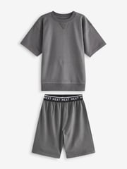 Sage Green Short 100% Cotton Pyjamas 3 Pack (3-16yrs) - Image 4 of 7