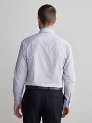 Neutral Stripe Slim Fit Premium Two-Fold Cotton Shirt - Image 3 of 8