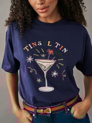 Tinsel Tini Christmas Short Sleeve 100% Cotton T-Shirt - Image 4 of 7