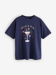 Tinsel Tini Christmas Short Sleeve 100% Cotton T-Shirt - Image 5 of 7