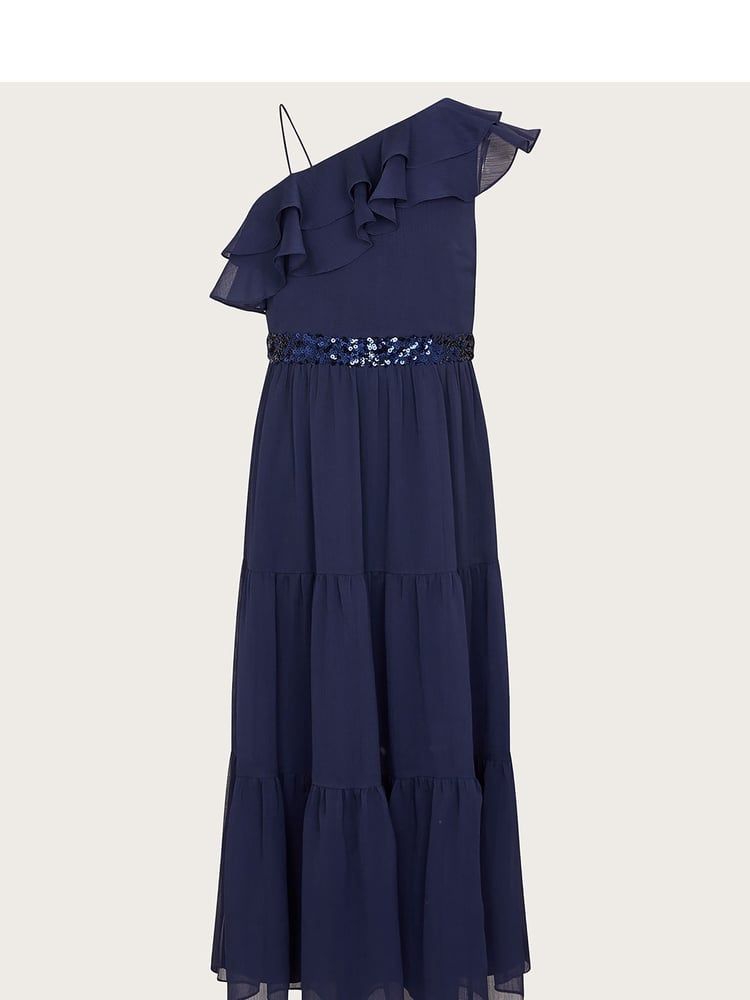 Ruby Ruffle Prom Dress - Image 1 of 3