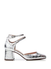 Moda in Pelle Daziah Square Toe Block Multi Strap Heels - Image 1 of 4