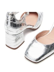 Moda in Pelle Daziah Square Toe Block Multi Strap Heels - Image 4 of 4