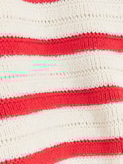 River Island Red Stripe Textured Knitted Cardigan - Image 6 of 6