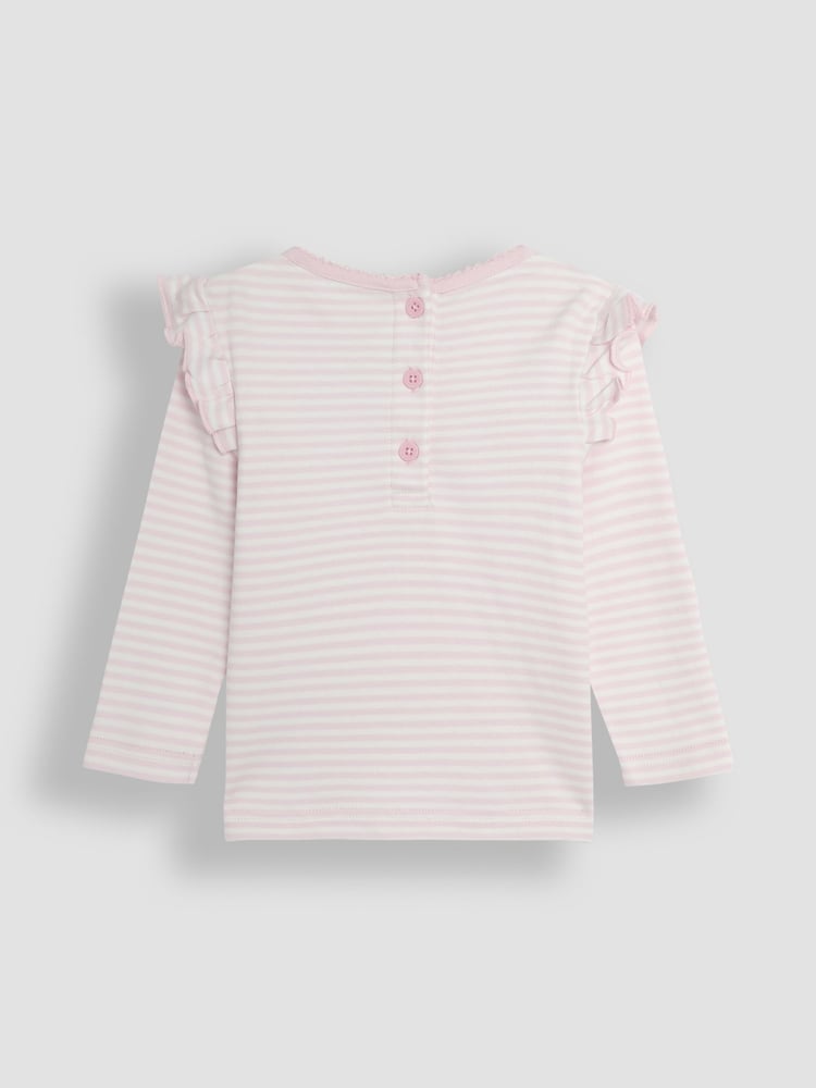 JoJo Maman Bébé Pink 2-Pack Frill Tops - Image 5 of 5