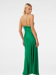 Forever New Green Cassia Satin Cutout Midi Dress - Image 4 of 4