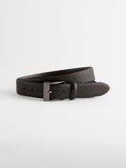 Black Geometric Signature Laser Engraved Belt - Image 1 of 3