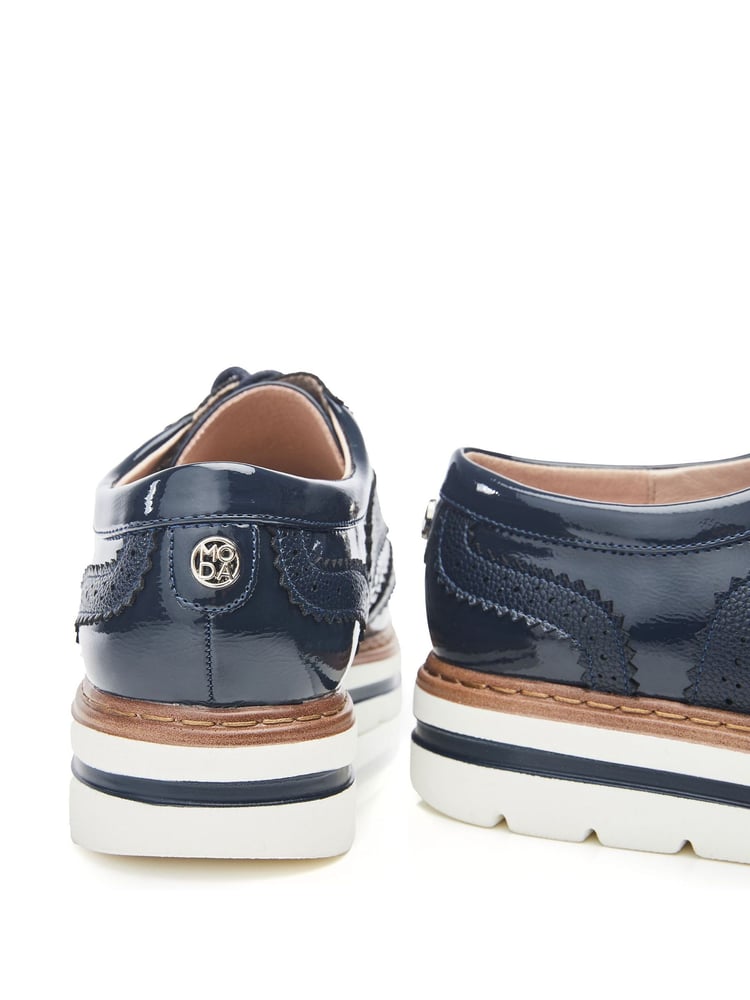 Moda in Pelle Gennisiss Lace-Up Brogue Detailed Shoes - Image 4 of 4