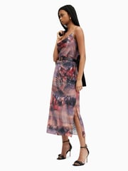 AllSaints Purple Hadley Colca Dress - Image 3 of 6