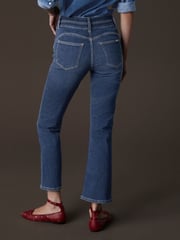 Mid Blue Slim Flared Lift And Shape Bootcut Jeans - Image 4 of 8