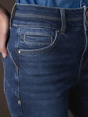 Mid Blue Slim Flared Lift And Shape Bootcut Jeans - Image 5 of 8