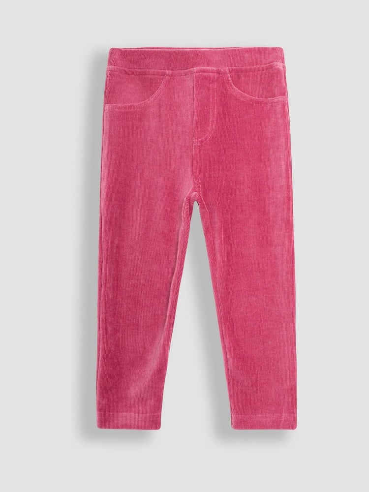 JoJo Maman Bébé Pink & Blue 2-Pack Jersey Cord Jeggings - Image 2 of 5 JoJo Maman Bébé Pink & Blue 2-Pack Jersey Cord Jeggings - Image 2 of 5