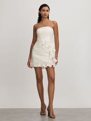 Amur Strapless Ruffle Mini Dress - Image 4 of 6