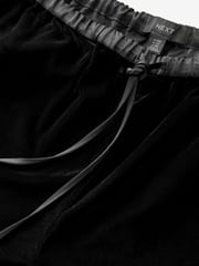 Black Velvet Wide Leg Trousers - Image 7 of 7