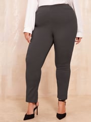 Friends Like These Grey Curve Sculpting Stretch Trousers - Image 2 of 4