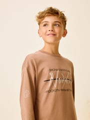 Neutral/Black Woven Check Pyjamas 3 Pack (3-16yrs) - Image 4 of 15