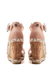 Moda In Pelle Natural Pursuit Cross-Over Strap Wedge Sandals - Image 3 of 4