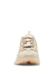 Steve Madden Magneto-R-E Nude Trainers - Image 3 of 6