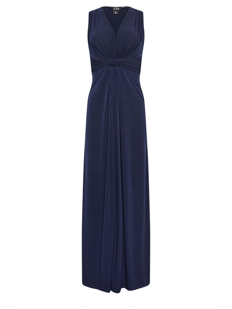Long Tall Sally Blue Knot Front Maxi Dress - Image 5 of 5