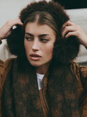 Chocolate Brown Faux Fur Earmuffs - Image 3 of 6