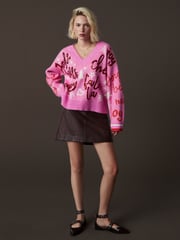 Pink Bright Knitted Christmas Jumper - Image 2 of 8
