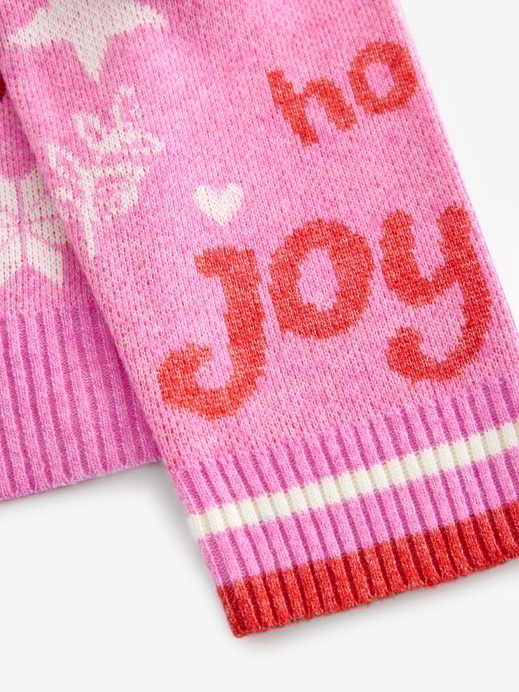 Pink Bright Knitted Christmas Jumper - Image 8 of 8