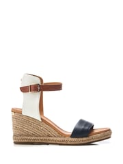 Moda in Pelle Phyllis Square Toe Two Strap Wedge Sandals - Image 1 of 4