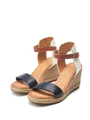 Moda in Pelle Phyllis Square Toe Two Strap Wedge Sandals - Image 2 of 4