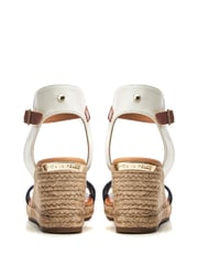 Moda in Pelle Phyllis Square Toe Two Strap Wedge Sandals - Image 3 of 4