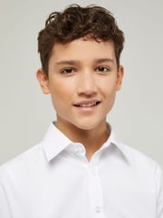 Trutex White Regular Fit Short Sleeve 3 Pack School Shirts - Image 5 of 7