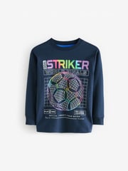Multi Bright Gamer/Football 2 Pack Long Sleeve Woven Check 100% Cotton Pyjamas (3-16yrs) - Image 7 of 10