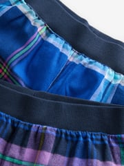 Multi Bright Gamer/Football 2 Pack Long Sleeve Woven Check 100% Cotton Pyjamas (3-16yrs) - Image 9 of 10