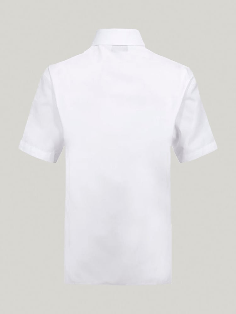Trutex White Slim Fit Short Sleeve 3 Pack School Shirts - Image 7 of 7