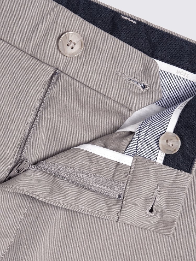 MOSS Silver Grey Tailored Chino Trousers - Image 5 of 5