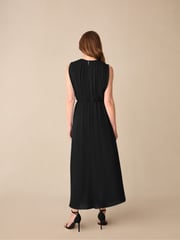 Ro&Zo Black Petite Petite Lucia Gathered Waist Maxi Dress - Image 4 of 4
