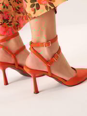 Orange Forever Comfort® Point Toe Mary Jane Heel Shoes - Image 3 of 8