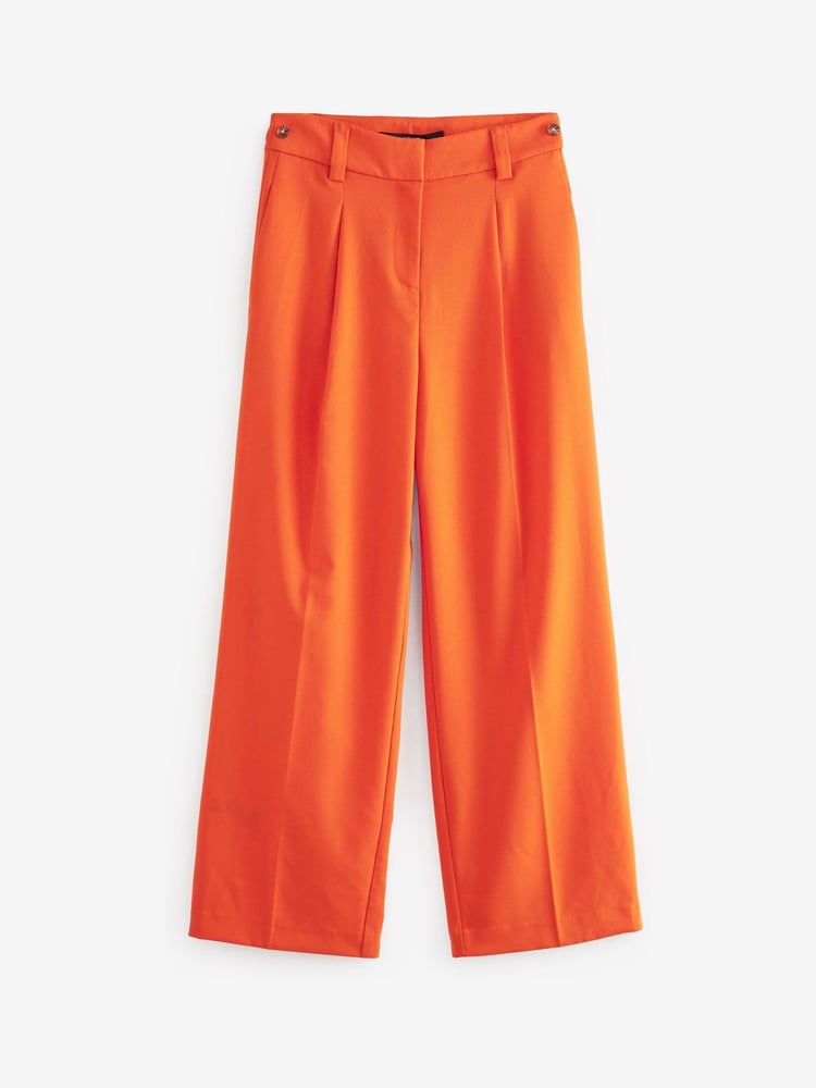 Orange Tailored Wide Leg Trousers - Image 5 of 5