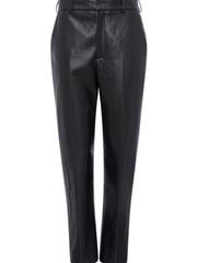 French Connection Crolenda Pu Tapered Black Trousers - Image 4 of 4