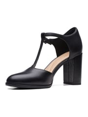 Clarks Black Leather Freva85 Bar Shoes - Image 4 of 9