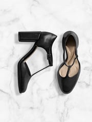 Clarks Black Leather Freva85 Bar Shoes - Image 8 of 9