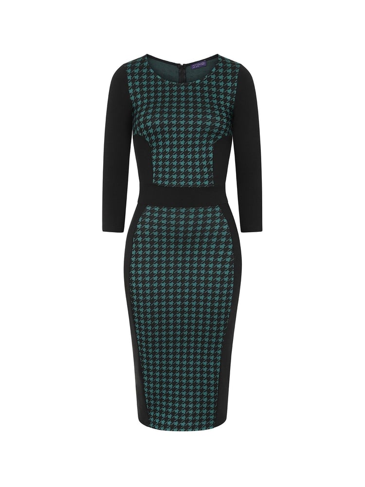 Hot Squash Green Bodycon Ponte Dress - Image 4 of 4