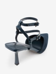 Navy Blue Forever Comfort® Point Toe Mary Jane Heel Shoes - Image 4 of 5