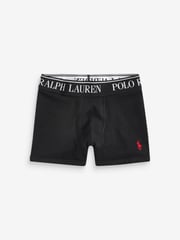 Polo Ralph Lauren Grey Boys Cotton Stretch Logo Boxers 3 Pack - Image 4 of 4
