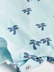 Blue Palm Baby Rompers 3 Pack - Image 4 of 6