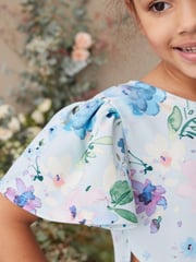 Soft Blue Occassion Jumpsuit (3-16yrs) - Image 4 of 6