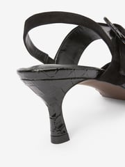 Black Forever Comfort® Leather Buckle Detail Shoes - Image 5 of 9