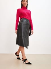 Black Forever Comfort® Leather Buckle Detail Shoes - Image 6 of 9