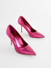 Pink Forever Comfort® Metallic Heel Court Shoes - Image 1 of 5