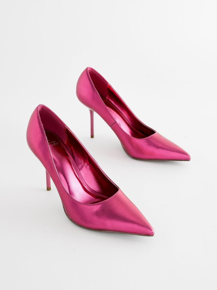Pink Forever Comfort® Metallic Heel Court Shoes - Image 1 of 5